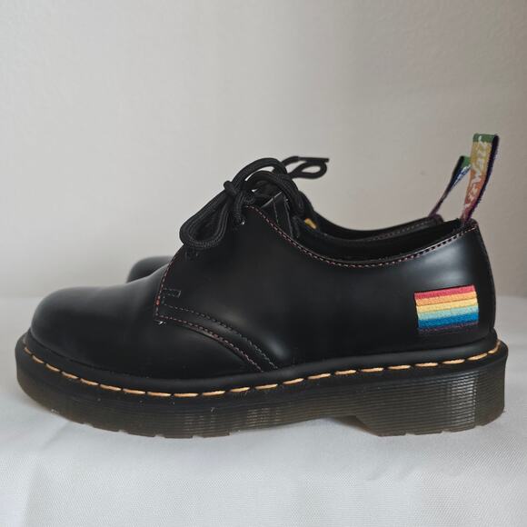 *NEW Dr. Martens 1461 For Pride Smooth Leather Oxford Shoes Womens US 6 Rainbow - Picture 2 of 8